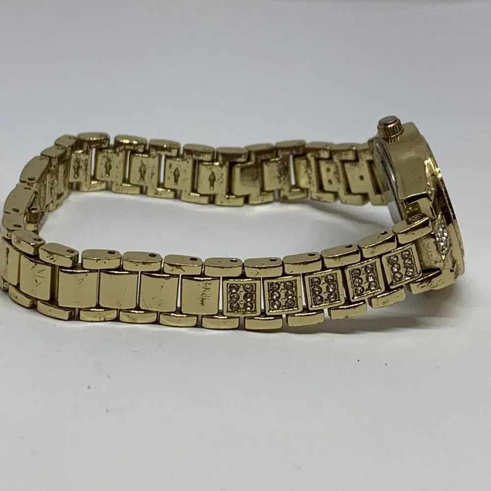 Charter Club 100087896BX Women's Gold-Tone Bracelet Analog Dial Watch NWC43